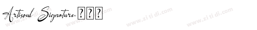 Artisoul Signature字体转换